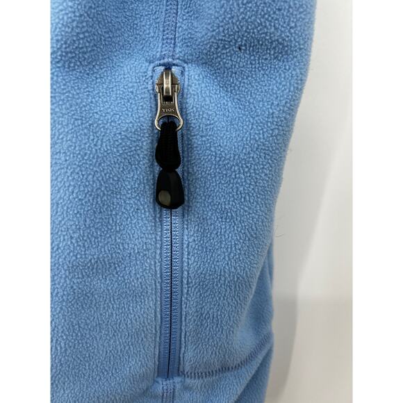L.L. Bean‎ Women's Full Zip Fleece Vest Jacket Sleeveless Solid Blue Size S - Picture 4 of 6